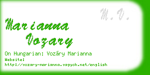 marianna vozary business card